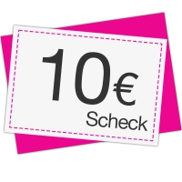 10 € Verrechnungsscheck